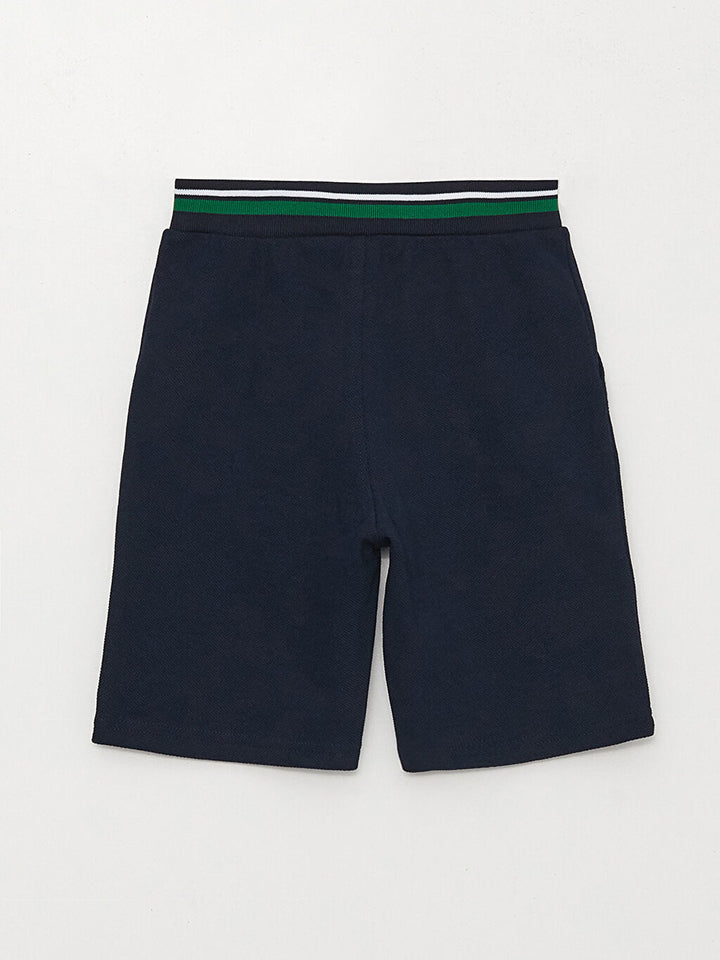 Basic Elastic Waist Boy Shorts