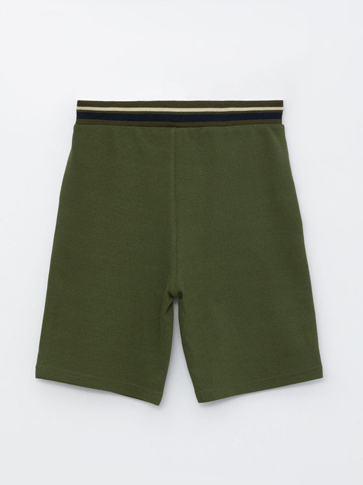 Basic Elastic Waist Boy Shorts