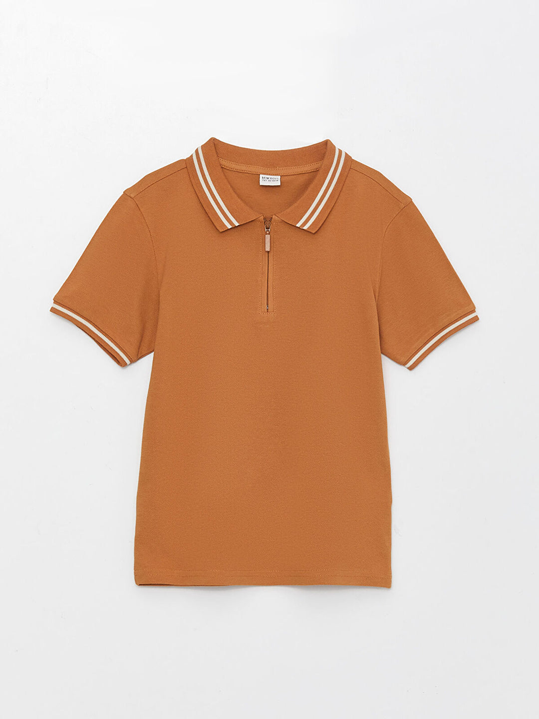 Green Basic Polo Neck Short Sleeve Boy T-Shirt