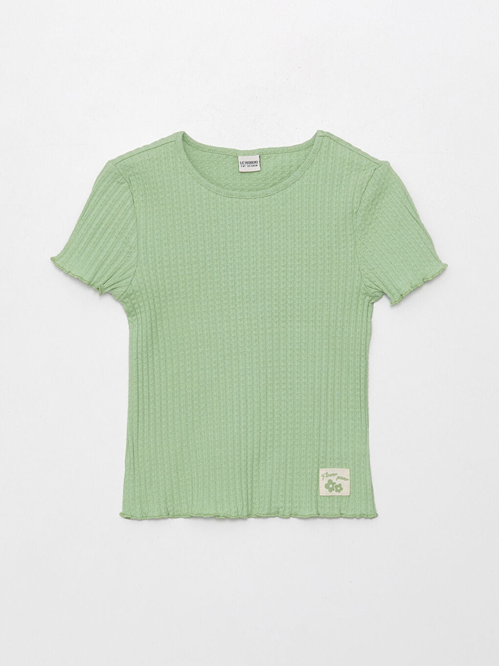 Crew Neck Short Sleeve Girls T-Shirt