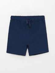 Basic Elastic Waistband Baby Boy Shorts