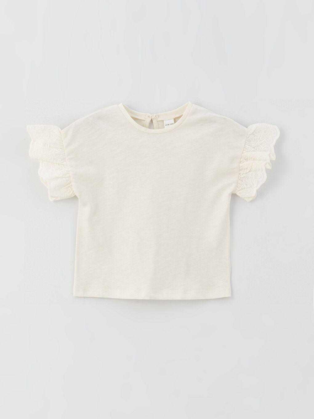 Crew Neck Short Sleeve Baby Girl T-Shirt