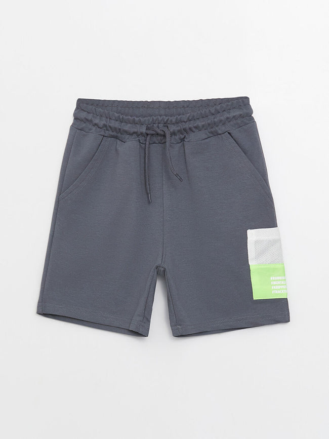 شورت ولادي بخصر مطاطي مطبوع Hover Image