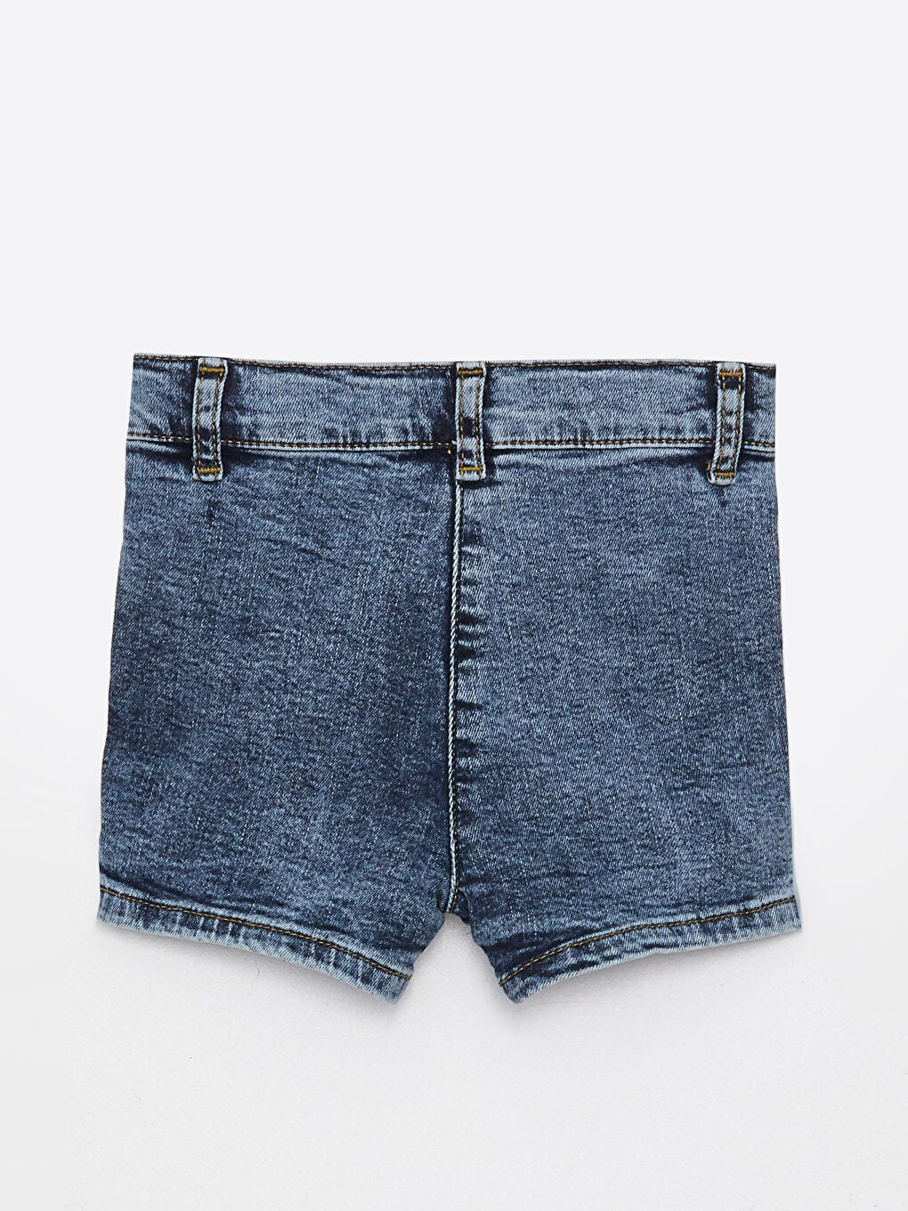 Basic Elastic Waist Baby Girl Jean Shorts