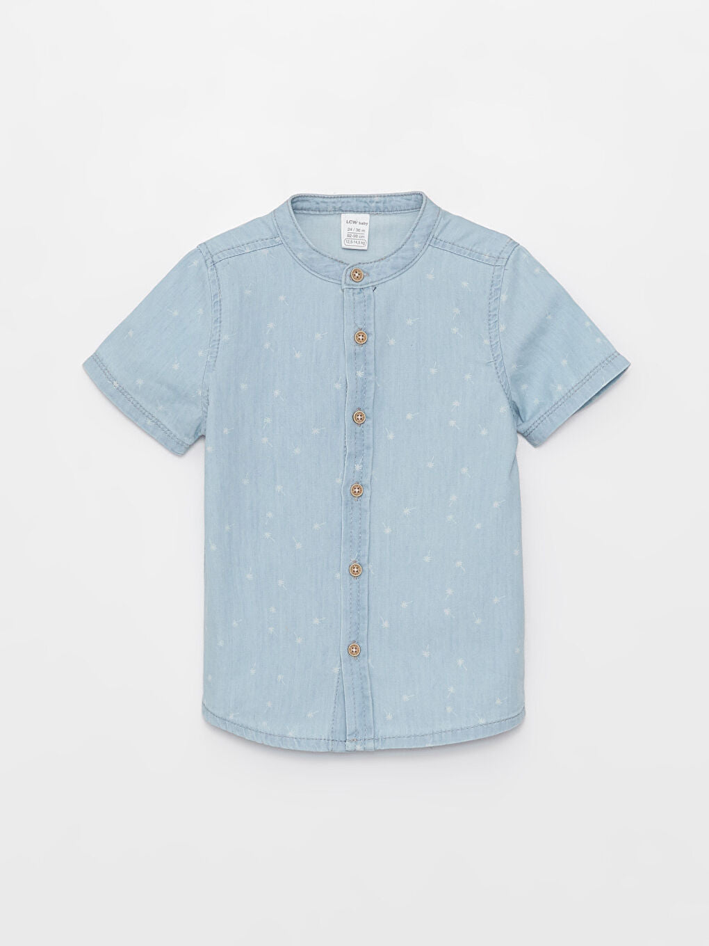 Judge Collar Short Sleeve Baby Boy Jean Shirt