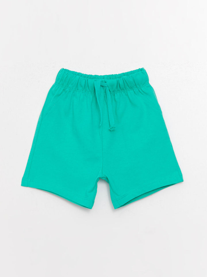 Basic Elastic Waist Baby Boy Shorts 2-Pack