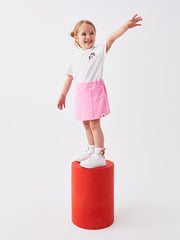 Basic Elastic Waist Baby Girl Short Skirt