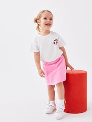 Basic Elastic Waist Baby Girl Short Skirt