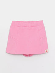 Basic Elastic Waist Baby Girl Short Skirt