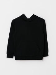 Basic Hooded Long Sleeve Boys Sweatshirt