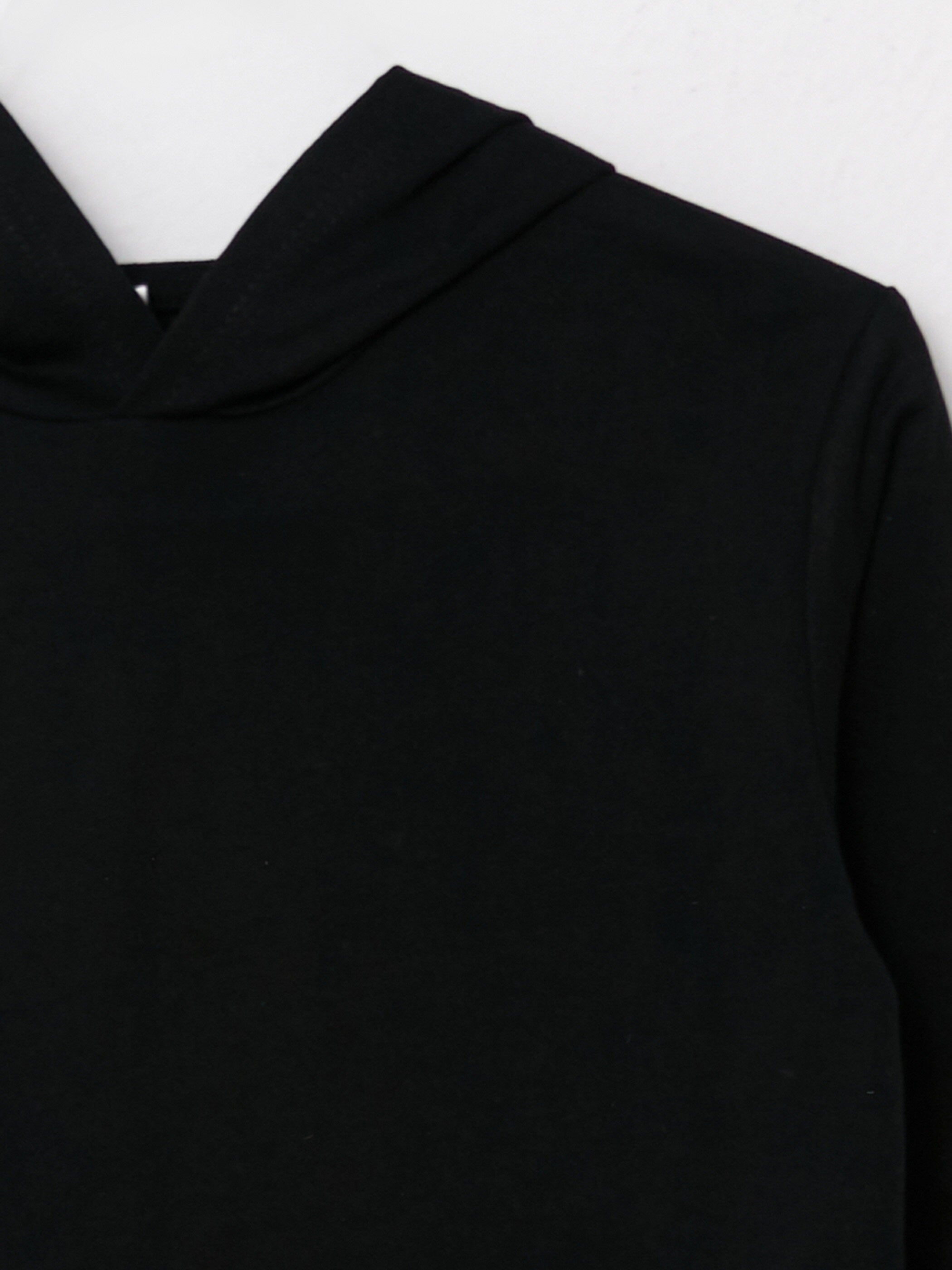 Basic Hooded Long Sleeve Boys Sweatshirt