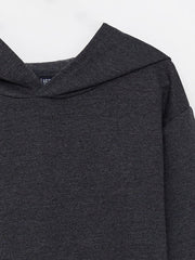 Basic Hooded Long Sleeve Boys Sweatshirt