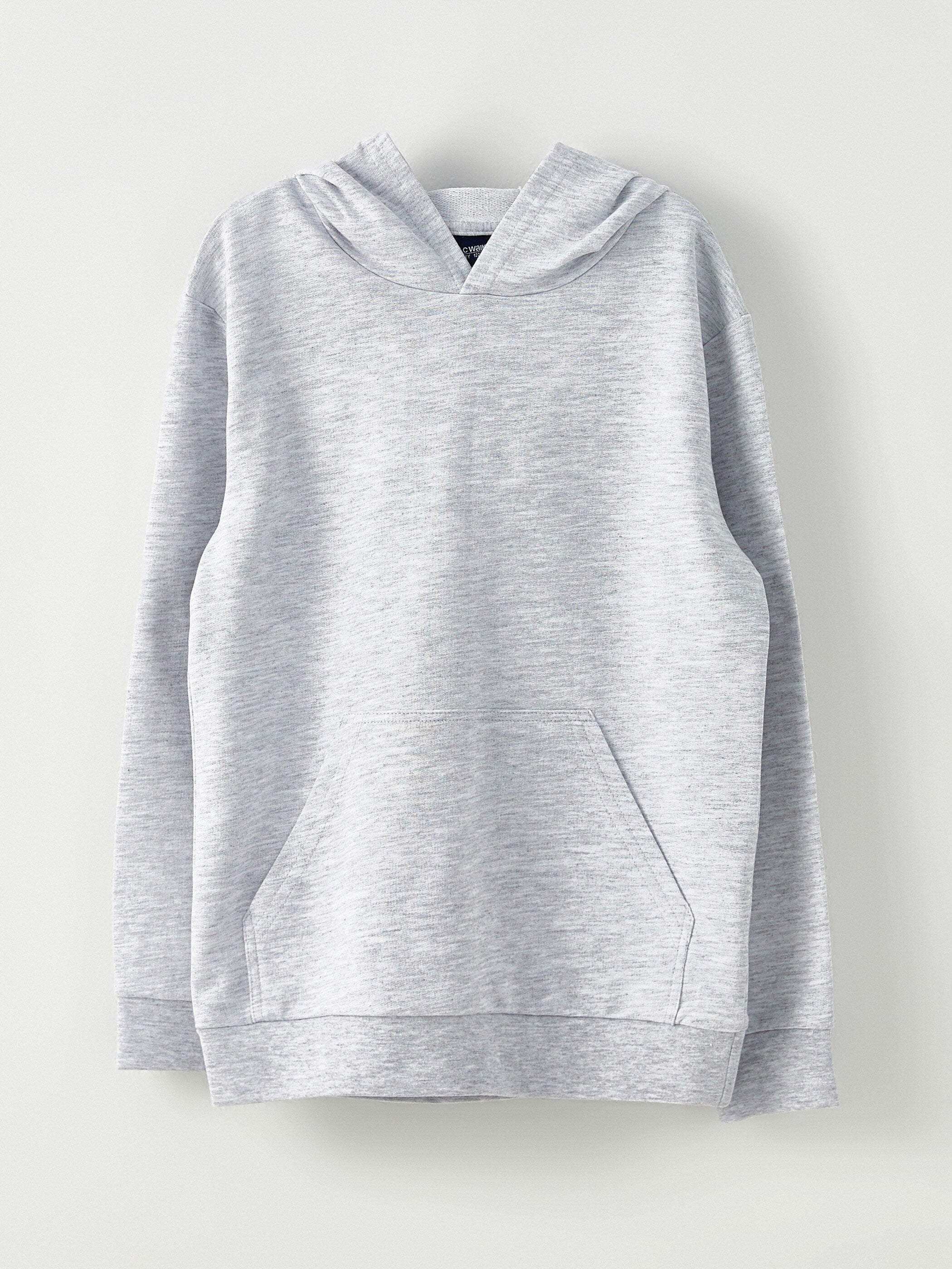Basic Hooded Long Sleeve Boys Sweatshirt