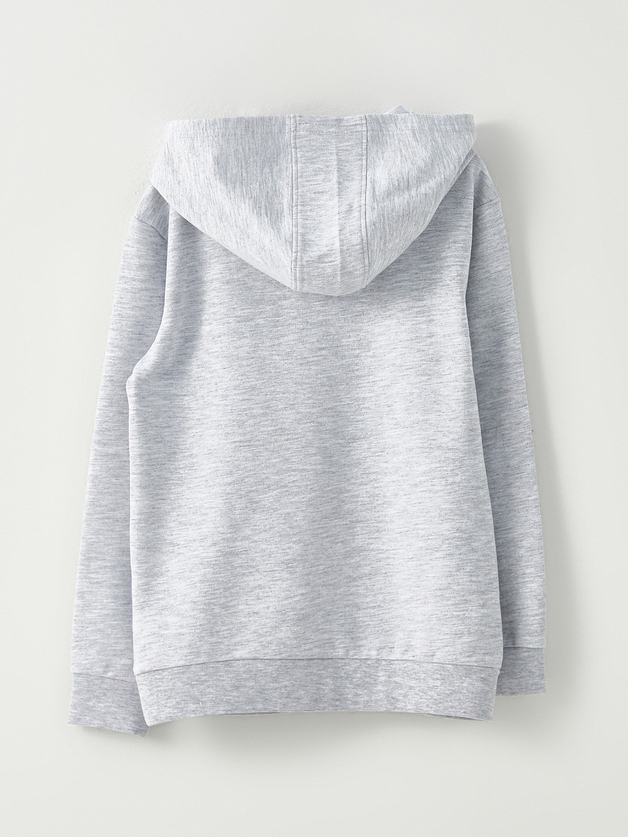 Basic Hooded Long Sleeve Boys Sweatshirt