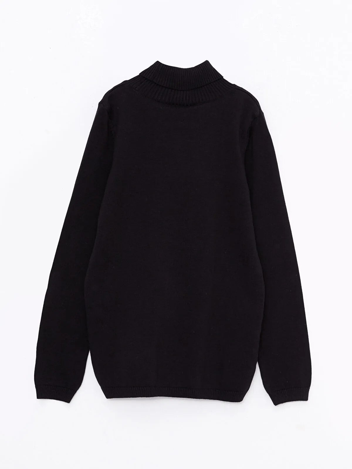 Turtleneck Basic Long Sleeve Girls Knitwear Sweater