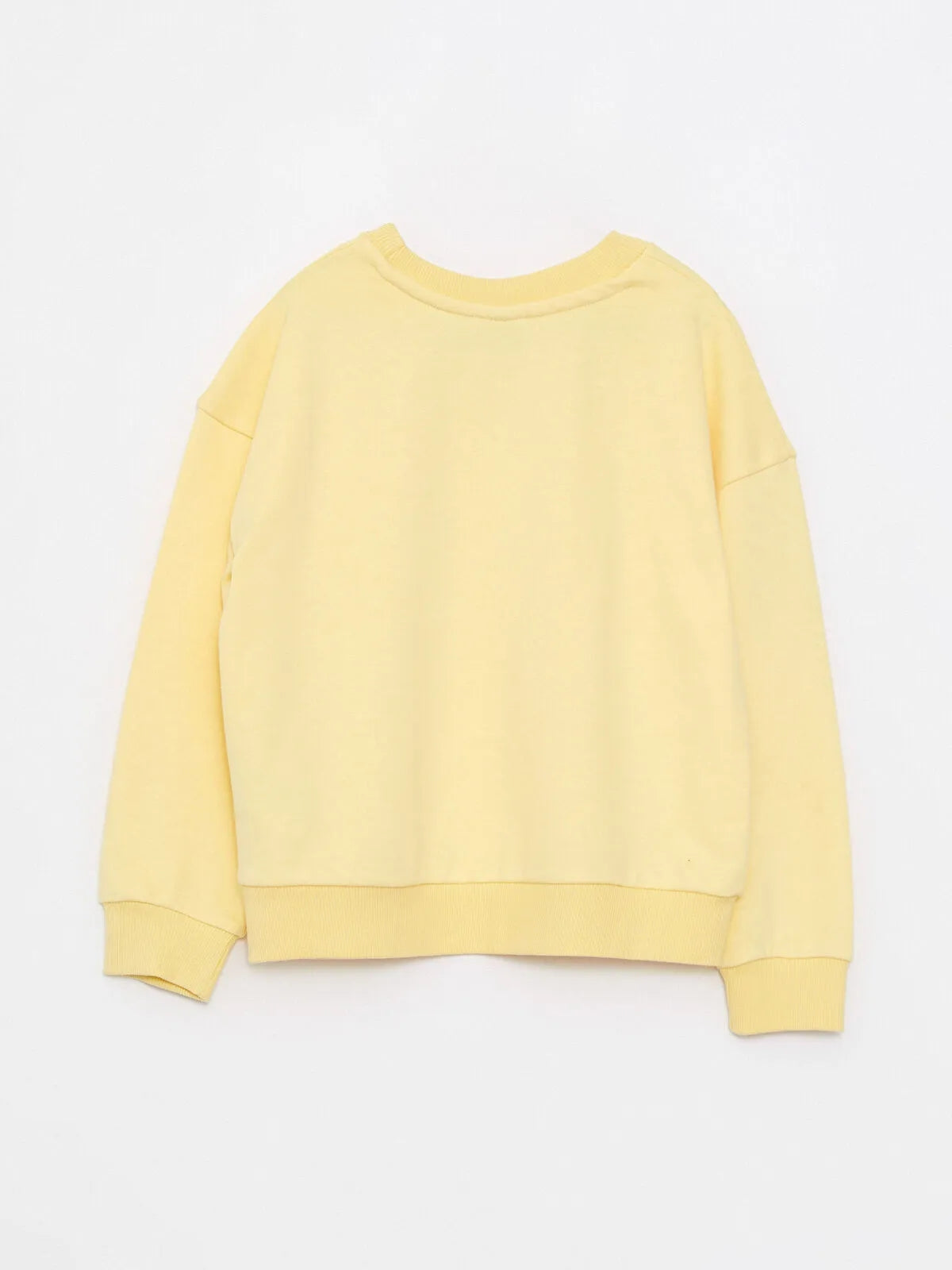 Crew Neck Basic Long Sleeve Girls Sweatshirt