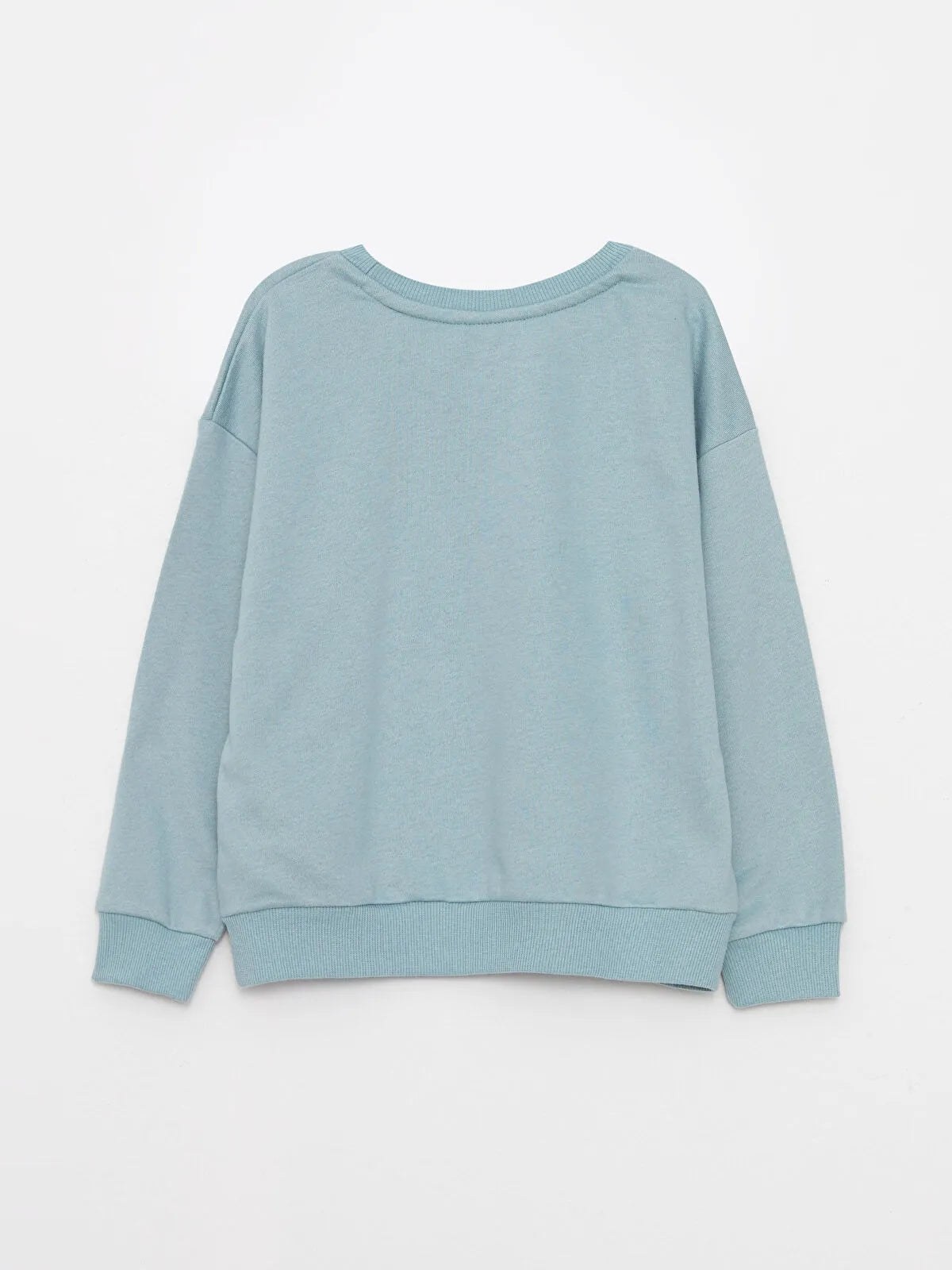 Crew Neck Basic Long Sleeve Girls Sweatshirt