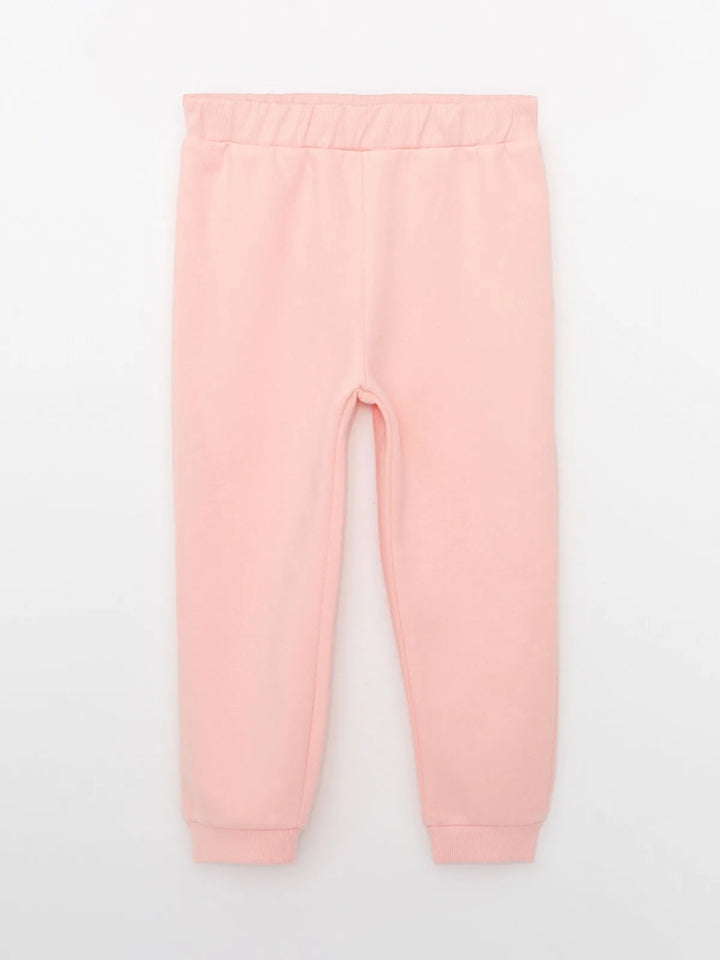 Basic Elastic Waist Baby Girls Tracksuit Bottom