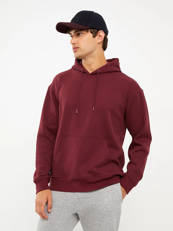 Cap Long Color Men Sweatshirt