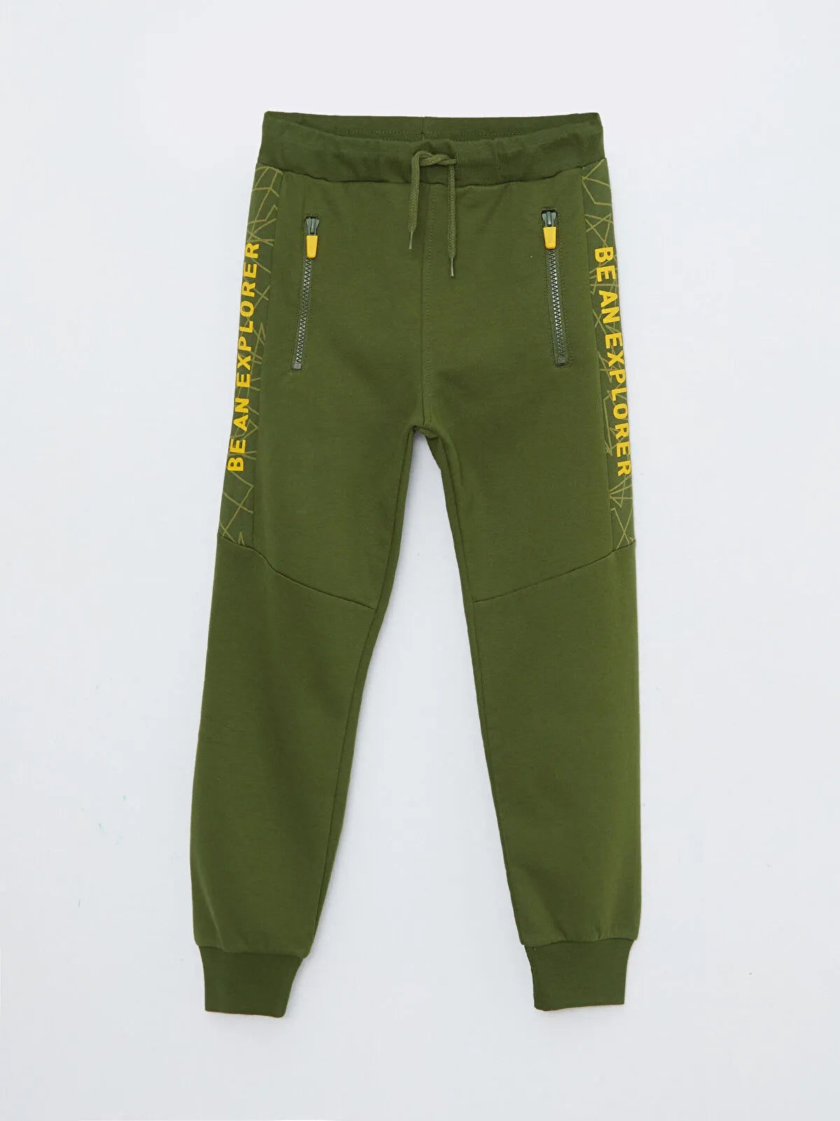 Boys Jogger Sweatpants With Elastic Waist Printed