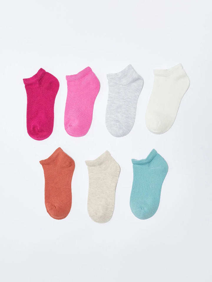 Basic Girls Booties Socks 7 Pack