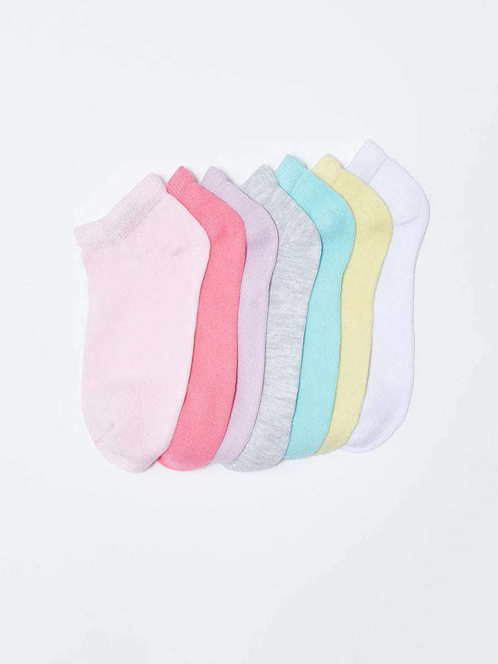 Basic Girls Booties Socks 7 Pack