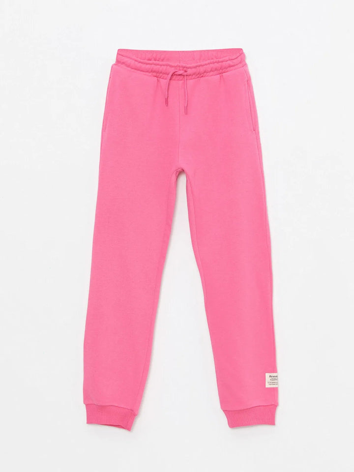 Basic Elastic Waist Girls Jogger Sweatpants