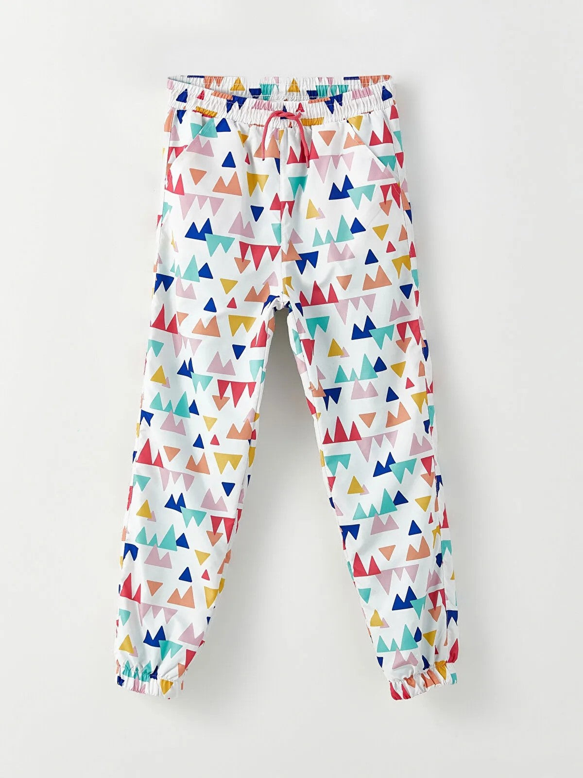 Elastic Waist Patterned Girls Jogger Pants