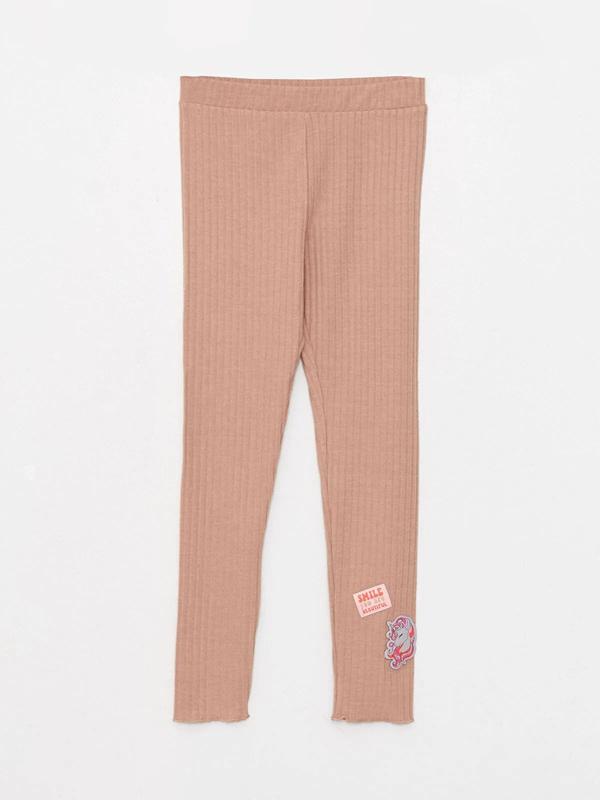 Girls Elastic Waist Long Leggings