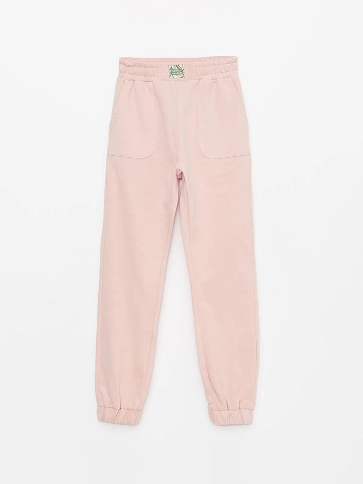 Basic Elastic Waist Girls Jogger Sweatpants