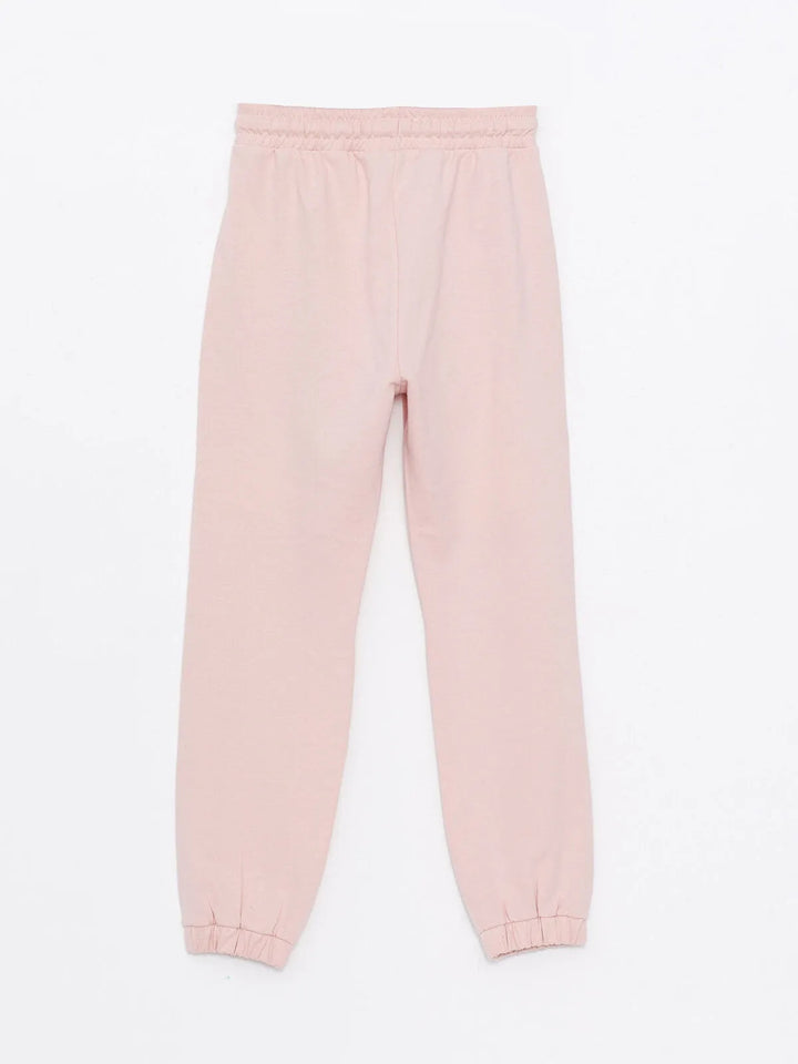 Elastic Waist Printed Girls Jogger Sweatpants