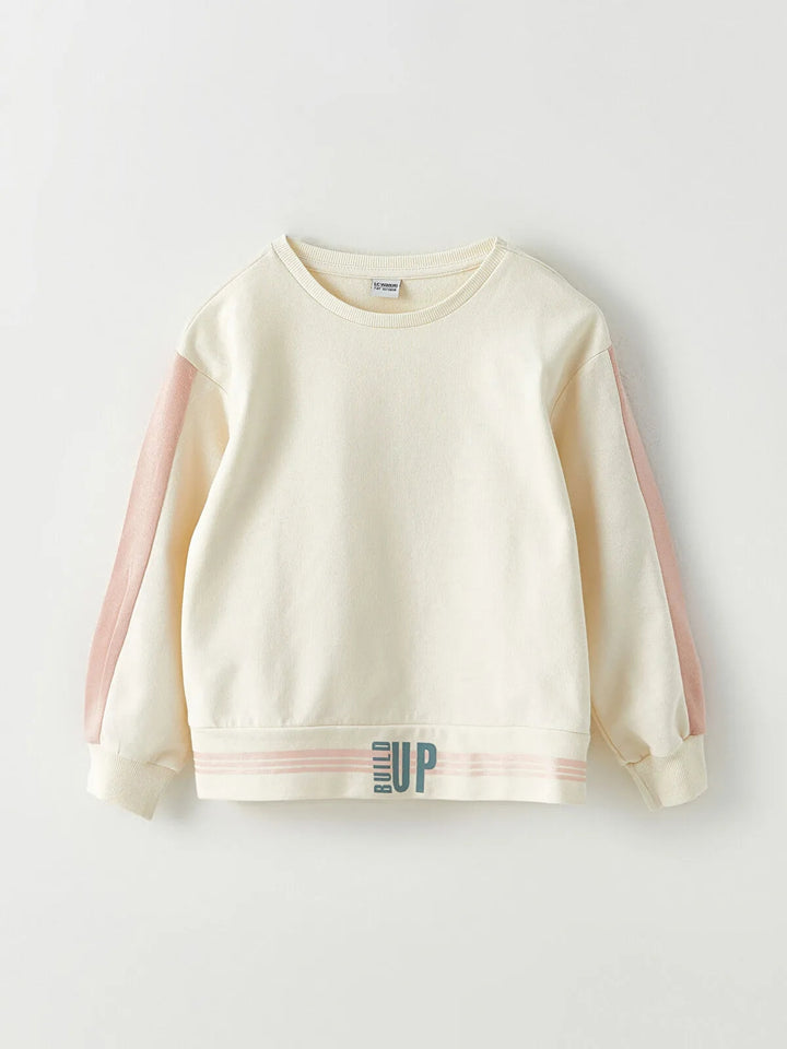 Sweatshirt For Girls With A Pattern