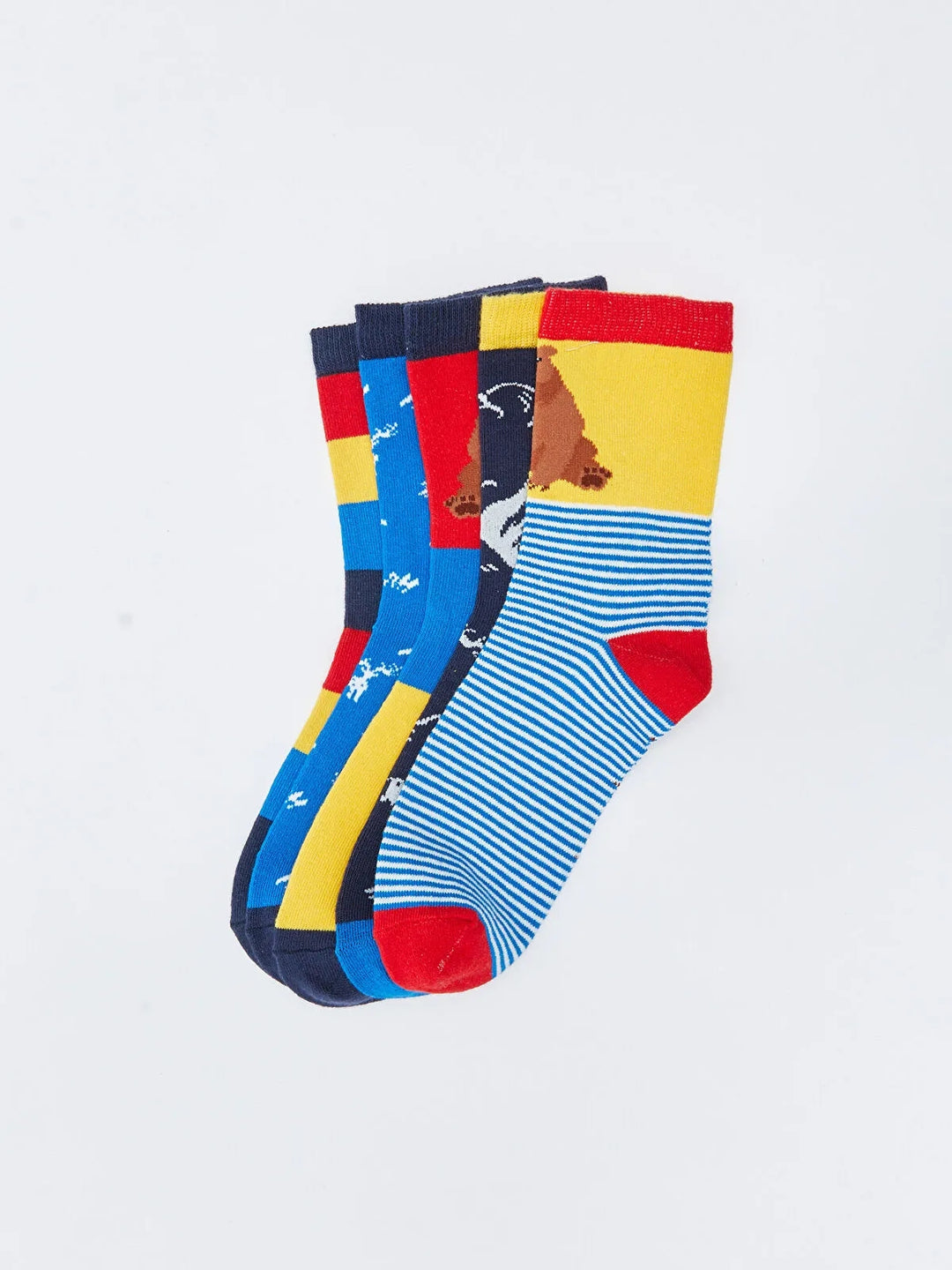 Patterned Boys Socks 5 Pack