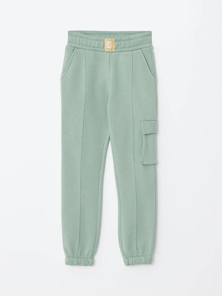 Basic Elastic Waist Girls Jogger Sweatpants Mother Daughter Combination