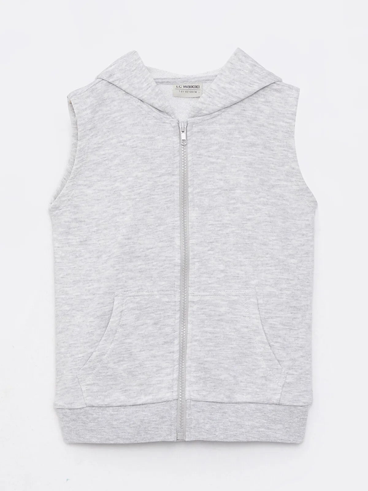 Girls Hooded Zippered Vest