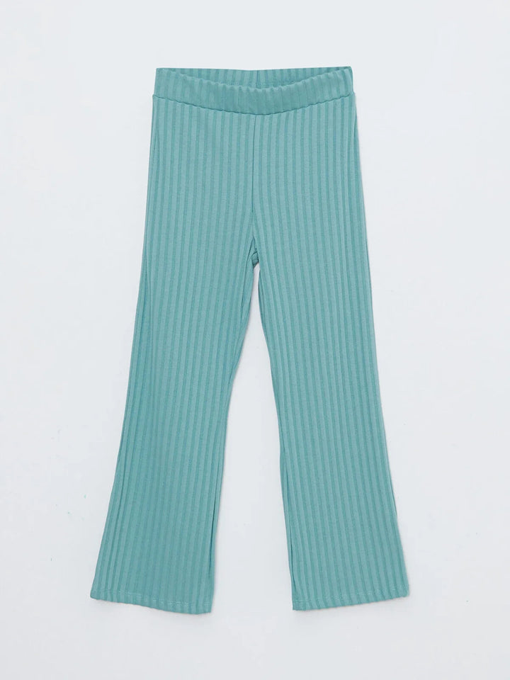 Basic Elastic Waist Girls Sweatpants