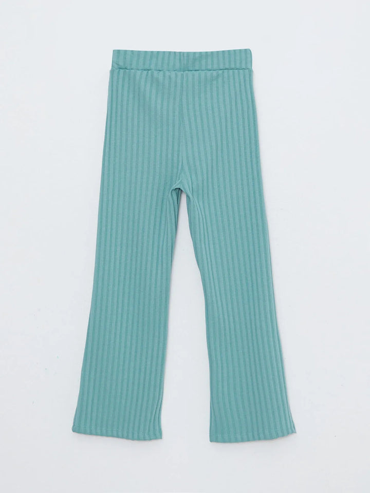 Basic Elastic Waist Girls Sweatpants