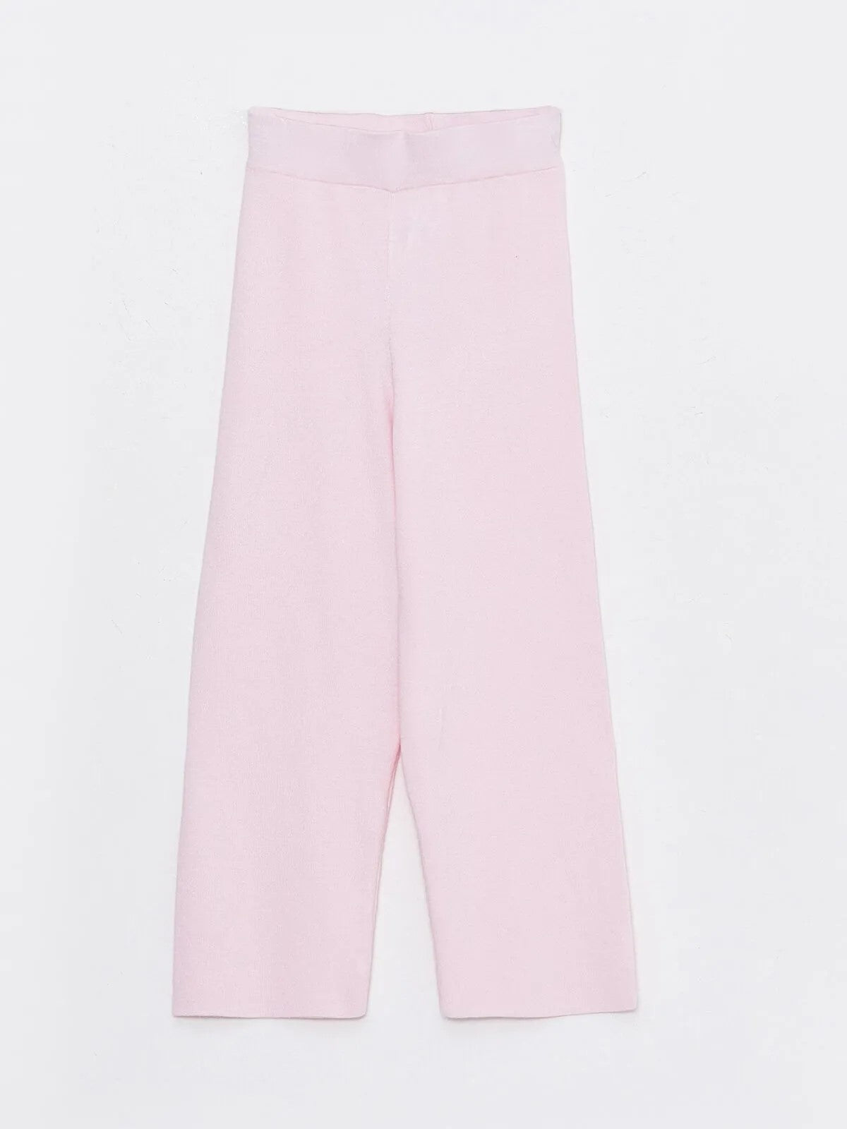 Basic Elastic Waist Girls Knitwear Trousers