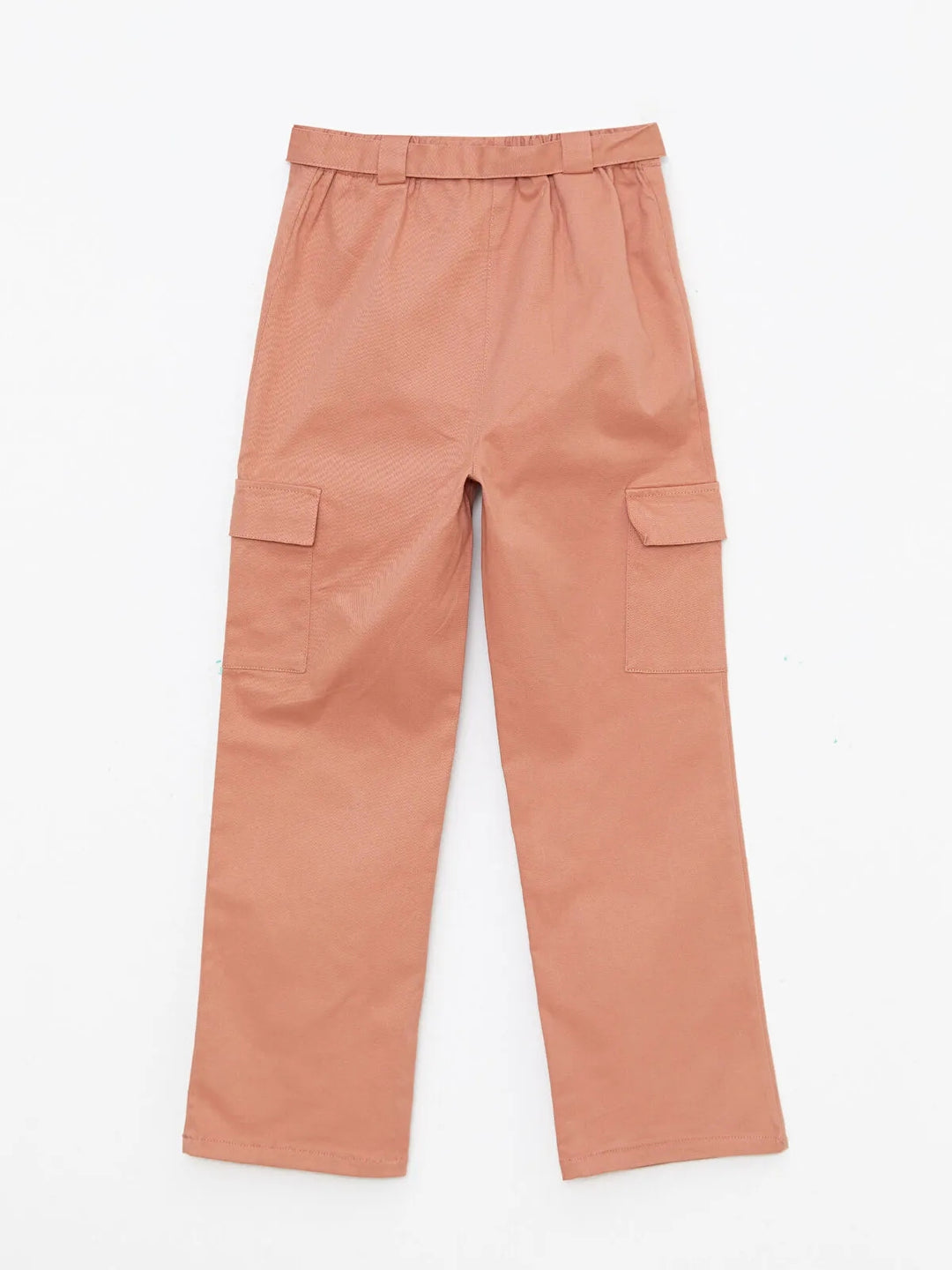 Elastic Waist Girls Gabardine Trousers