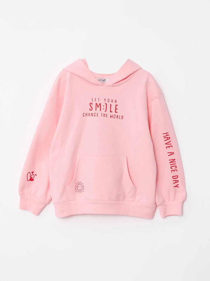 Hoodie Printed Long Sleeve Girls Sweatshirt