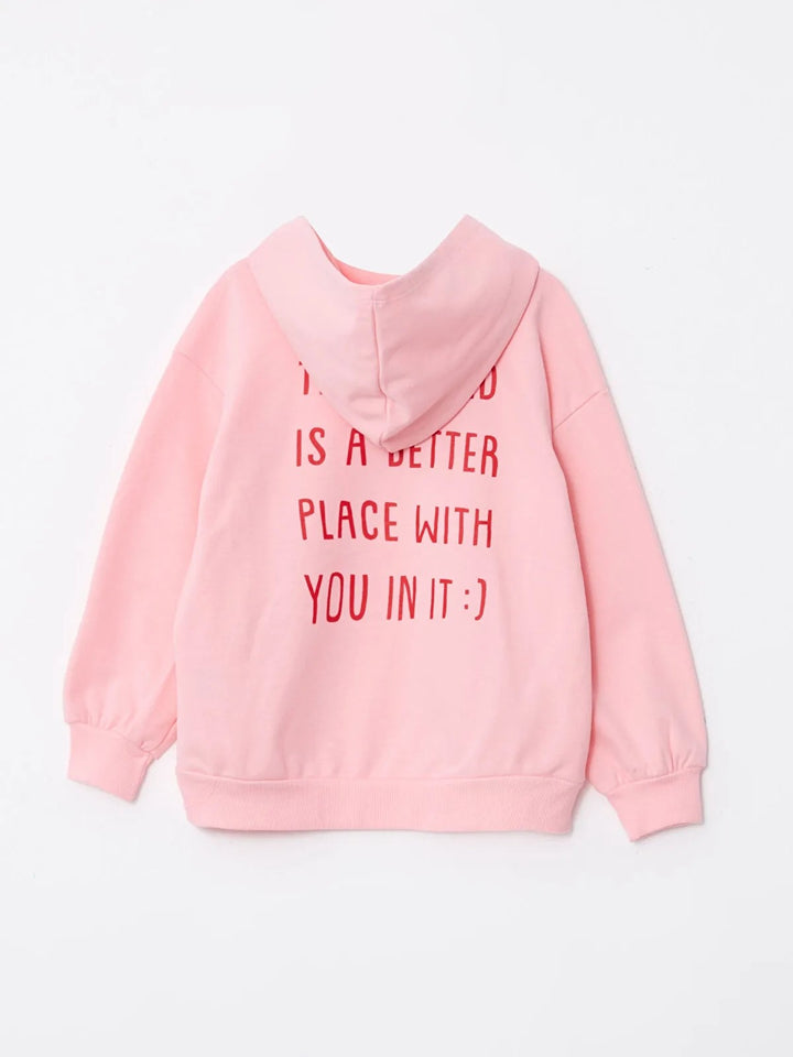 Hoodie Printed Long Sleeve Girls Sweatshirt