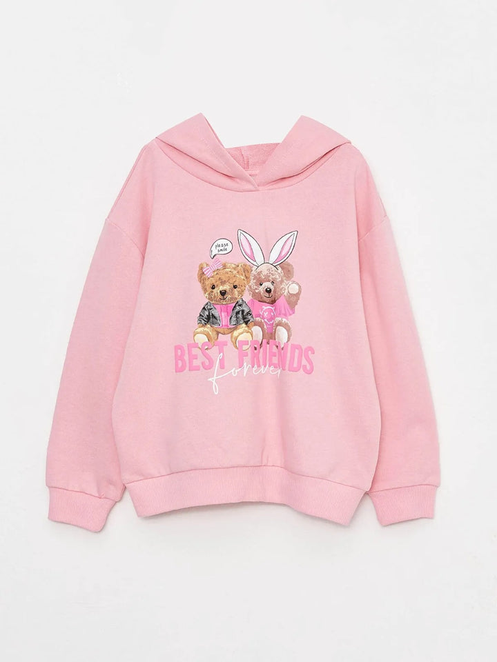 Hoodie Printed Long Sleeve Girls Sweatshirt