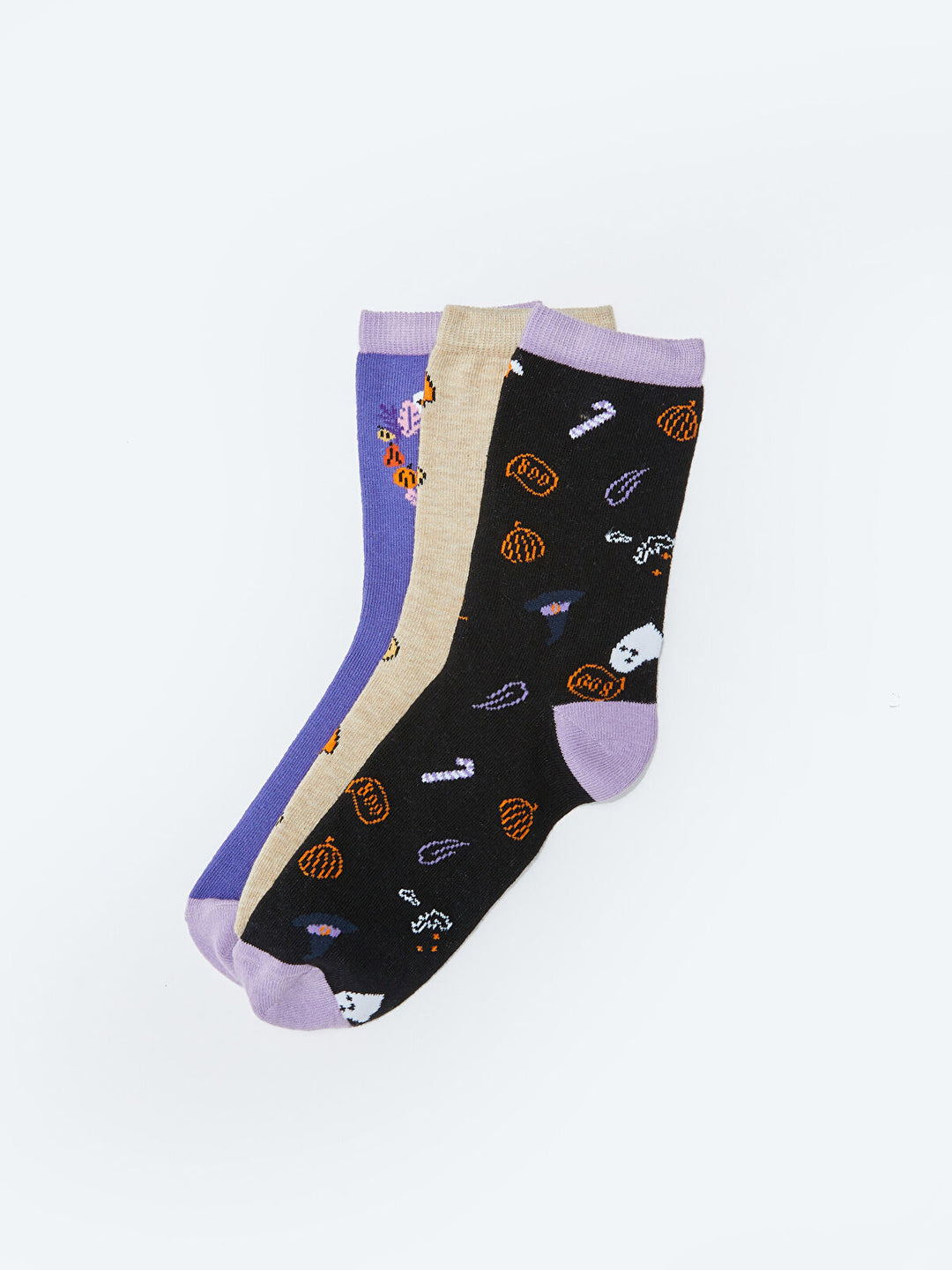 Patterned Women Socket Socks 3-Pack