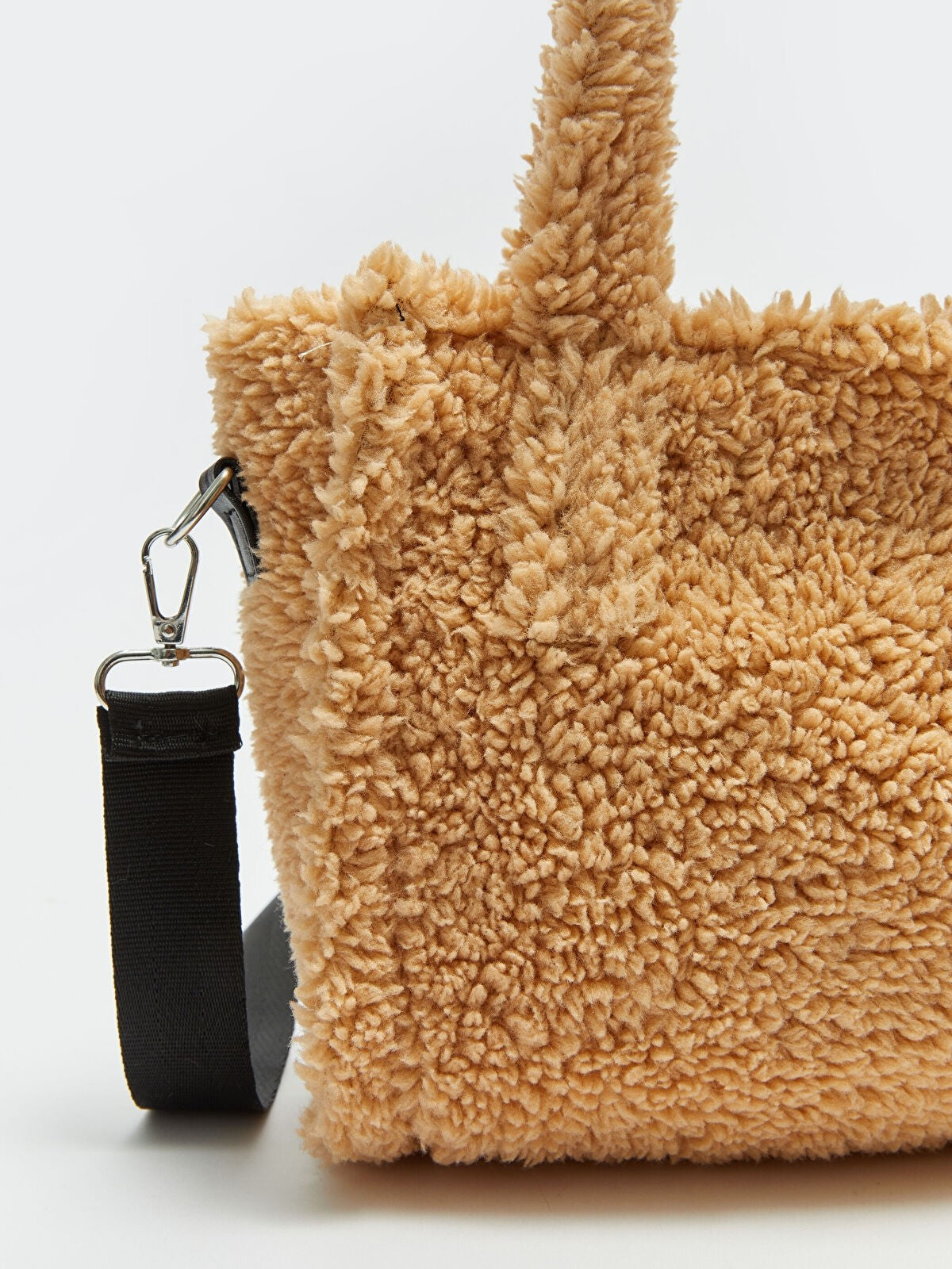 Label Printed Fur Women Handbag