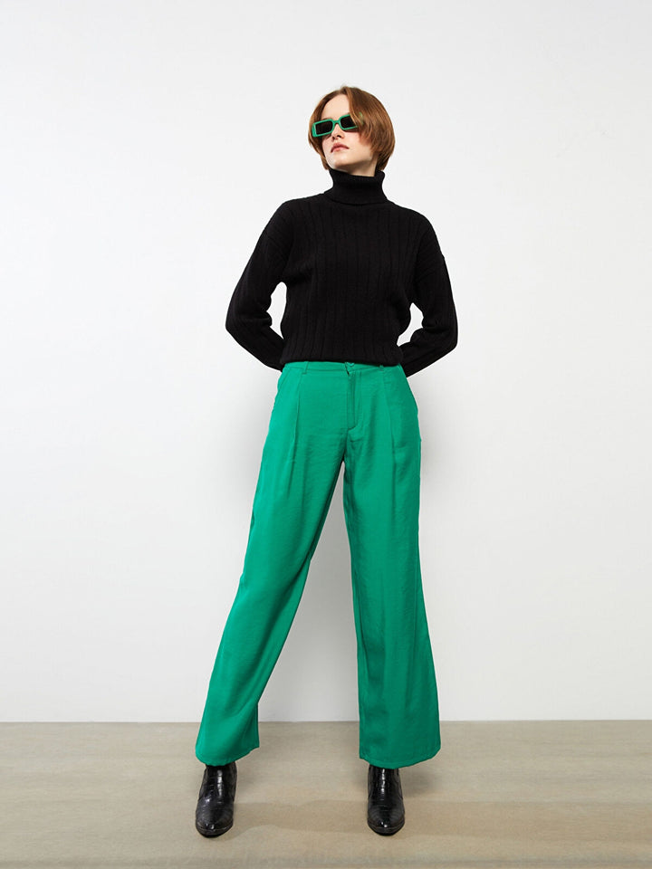 Comfortable Fit Straight Women Trousers