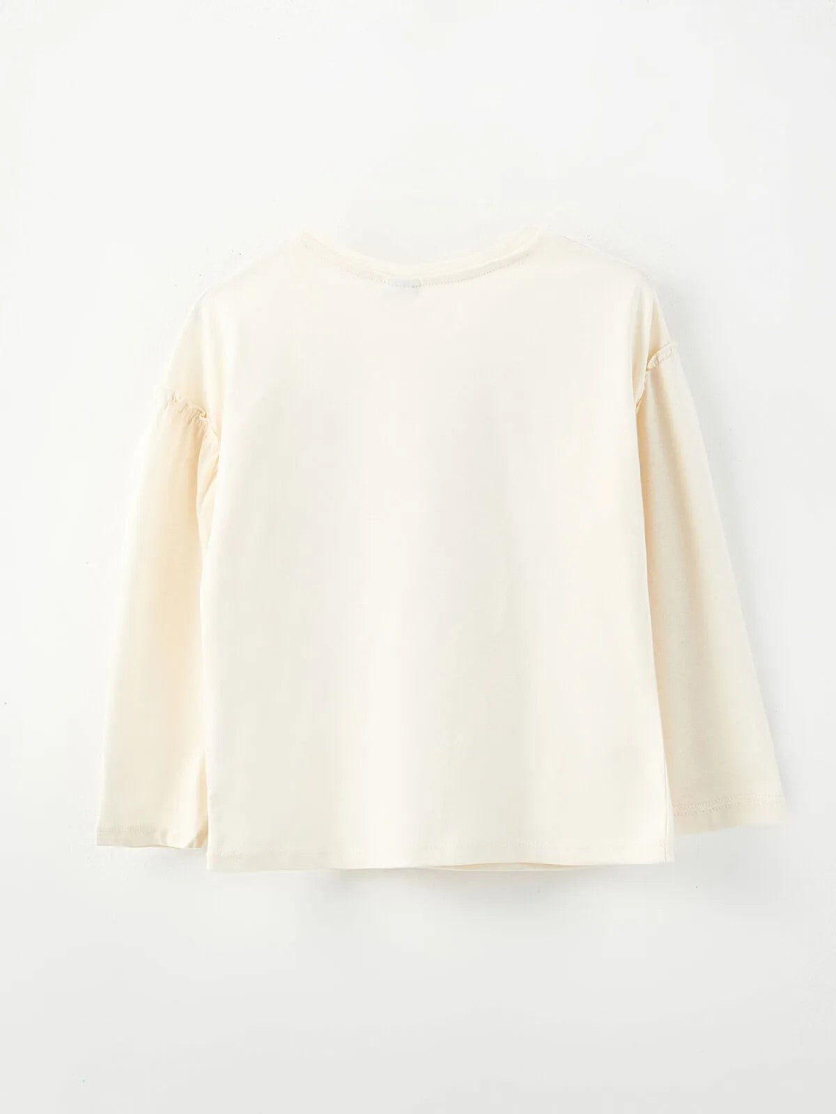 Crew Neck Printed Long Sleeve Girls T-Shirt