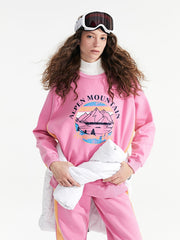 Crew Neck Printed Long Sleeve Women Sweatshirt